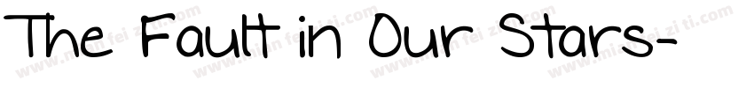 The Fault in Our Stars字体转换